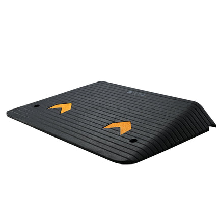 Rubber Threshold Ramp, 4 Inch Rise, 15 Ton Load Capacity