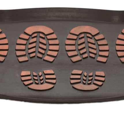 Rubber drip tray for shoes