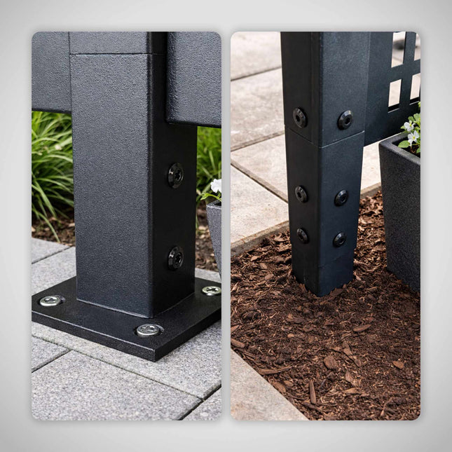 Capac pentru coș de gunoi, ecran modular de intimitate 120 cm