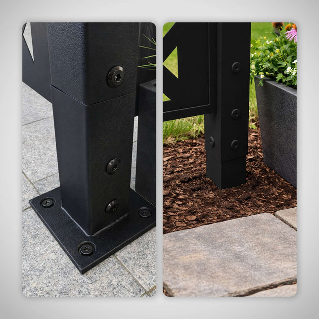 Capac pentru coș de gunoi, ecran de confidențialitate de 120 cm, design modular