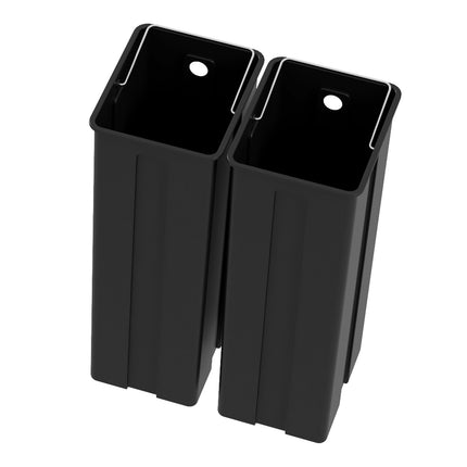 Coș de gunoi Coș de gunoi 40L cu pedală cu capac și pedală, coș de gunoi cu 2 coșuri interioare, funcție de închidere moale pentru living, birou, oțel inoxidabil, argintiu, 40 x 34,8 x 59 cm |