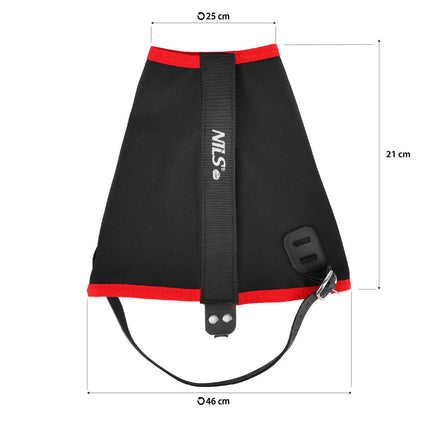 Scaun de camping Stuptus negru și roșu