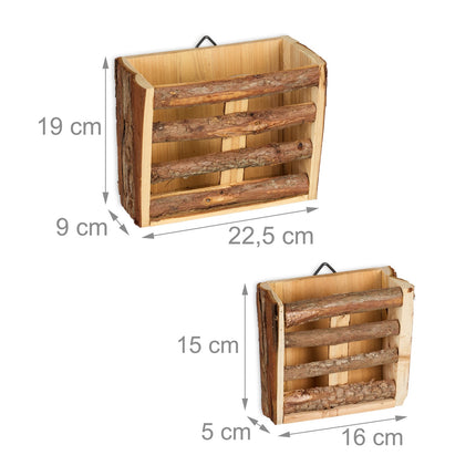 Garni vii rustic de fân set de 2