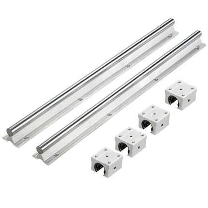 SBR16 Linear Rail Kit, 2 x 500mm Rails, 4 Blocks