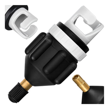 Adaptor de valvă SUP Board pentru pompă de bicicletă – Anti-scurgeri, Negru
