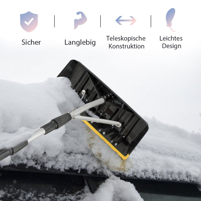 Greble de acoperiș de zăpadă din aluminiu Safstar, 6,4 m lungime, cu lamă supradimensionată de 39 cm