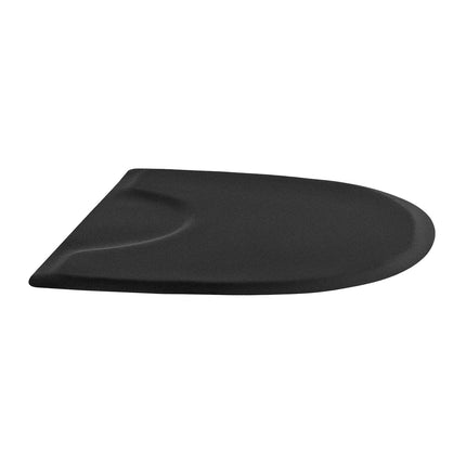 Salon Chair Mat, Semi-Circle 48 x 36 in, 13mm Anti-Fatigue