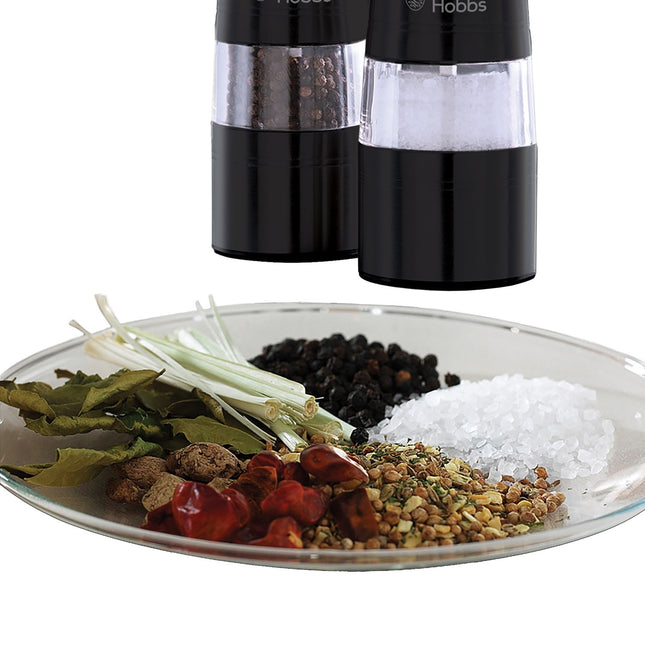 Salt&Pepper Mill Ceramic Steelwork black steel