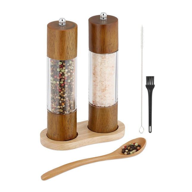 Set de moara de sare si piper cu rasnita ceramica