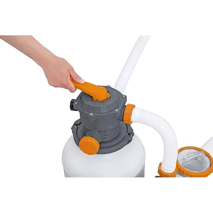 Sand Filter Pump 8327 l/h with Timer for Foldable Pools, 280W, 4.5 m Hose