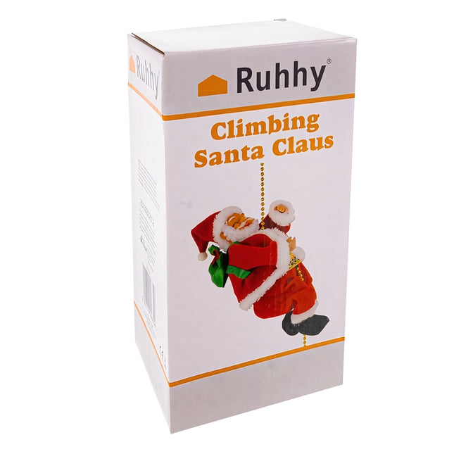 Moș Crăciun pe frânghie - decor de Crăciun Ruhhy 22502