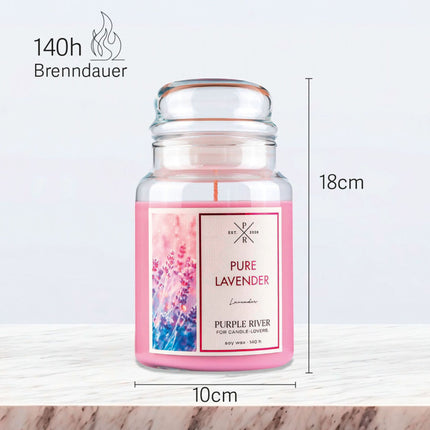 Lumânare parfumată cu soia – Timp de ardere 140 de ore