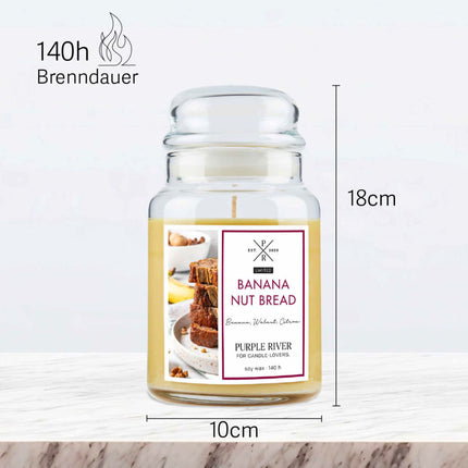 Lumânare parfumată cu soia, timp de ardere de 140 de ore