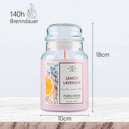 Lumânare parfumată cu soia – Timp de ardere 140 de ore