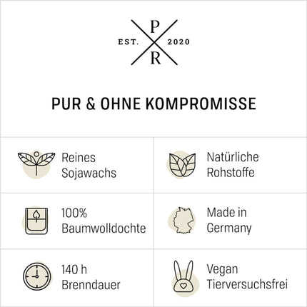 Lumânare parfumată cu soia – Timp de ardere 140 de ore