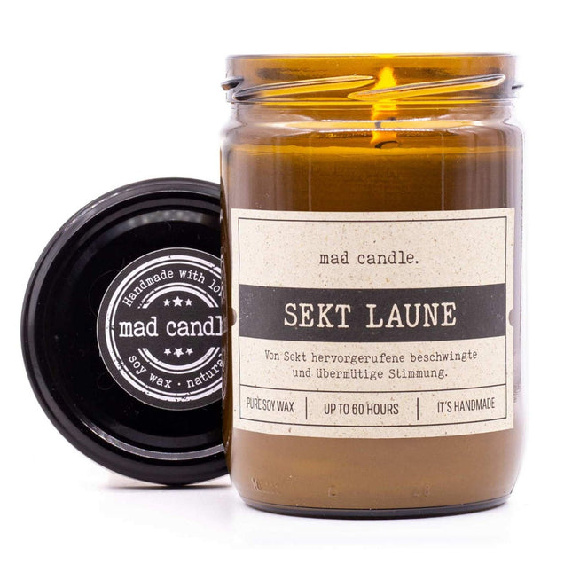 Lumânare parfumată cu soia - Parfum de lămâie și portocală, Borcan de sticlă