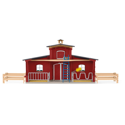 Schleich Farm World Set de joacă Hambar roșu cu animale