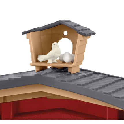 Schleich Farm World Set de joacă Hambar roșu cu animale