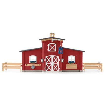 Schleich Farm World Set de joacă Hambar roșu cu animale