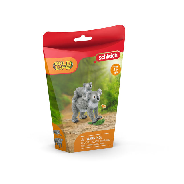 Schleich Wild Life Mamă koala cu pui