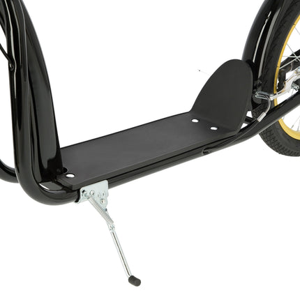 Scooter 20/16"" negru/auriu – ușor, durabil