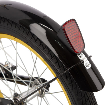 Scooter 20/16"" negru/auriu – ușor, durabil