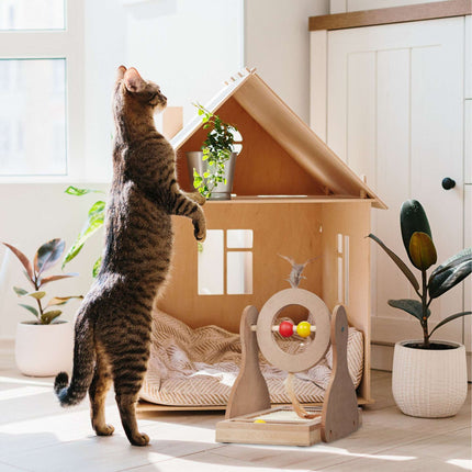 Covoraș de zgâriat pentru pisici cu covoraș de sisal