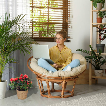Set de jardiniere cu iarbă de mare - 3 ghivece de interior din răchită