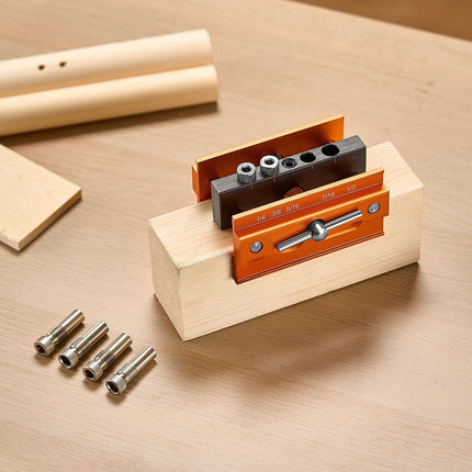 Self-Centering Dowel Jig Kit – Aluminum, 6 Bushings