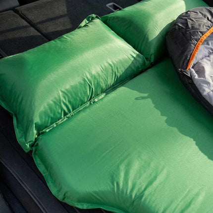Saltea autogonflabilă pentru camping, verde, 188x132x5 cm