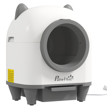Cutie de așternut pentru pisici cu autocurățare cu control prin aplicație Eliminare mirosuri de 80 L pentru mai multe pisici