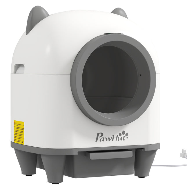Cutie de așternut pentru pisici cu autocurățare cu control prin aplicație Eliminare mirosuri de 80 L pentru mai multe pisici