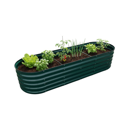 Jardinieră metalică semicirculară – Pat de grădină înălțat