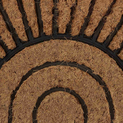 Semi-round door mat coconut & rubber