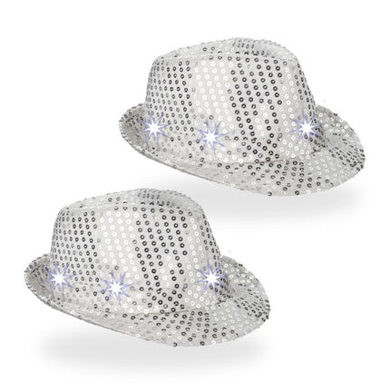 Pălării cu paiete LED set de 2