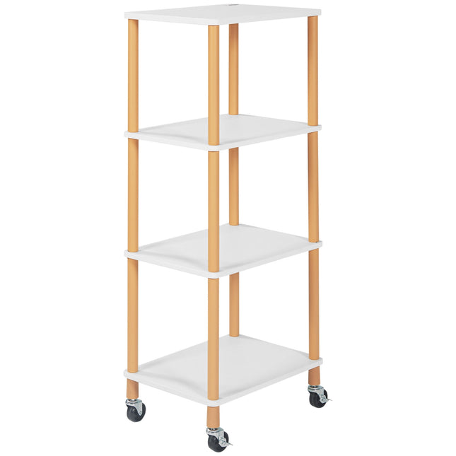 Serving trolley in steel, 4-level, 40x30x105.5 cm