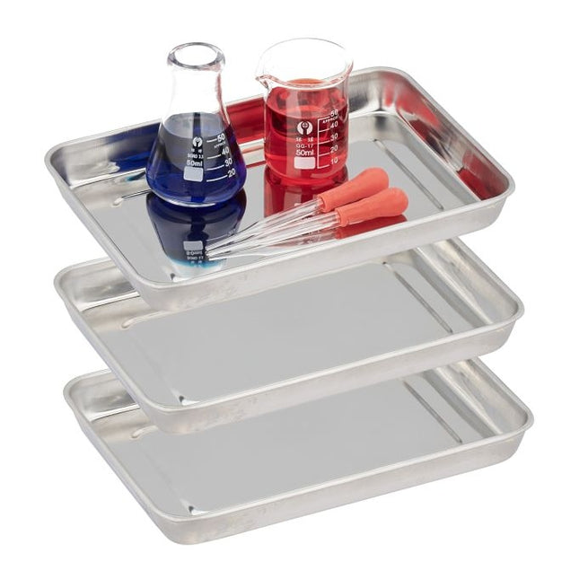 Farfurii de servire din inox - 3 buc