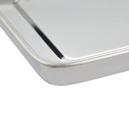 Farfurii de servire din inox - 3 buc