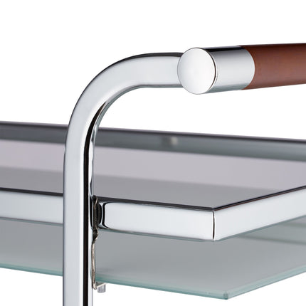 Serving trolley frosted glass
