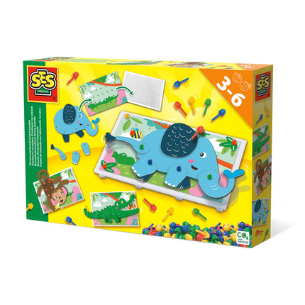Puzzle-uri cu animale Ses Mosaic Peg Board