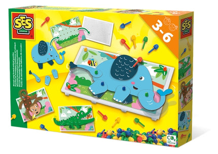 Puzzle-uri cu animale Ses Mosaic Peg Board