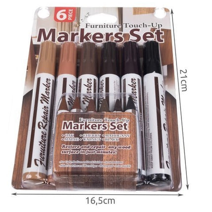 Set for repairing furniture / panels - markers 6 pcs.