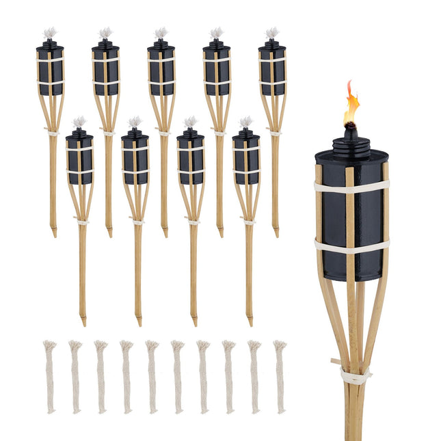 Set 10 torțe de grădină 40 cm