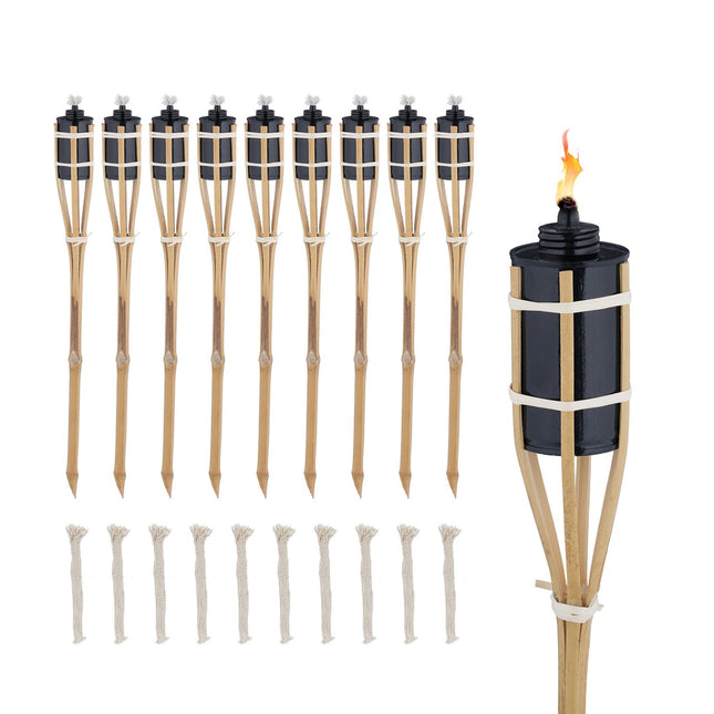 Set 10 torțe de grădină 60 cm
