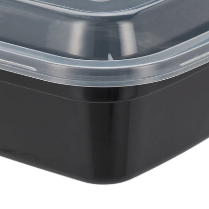 Set of 10 mealprep boxes, 2 compartments
