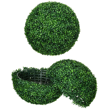 Set de 2 bile artificiale de cimiș 50 cm plante artificiale, plante artificiale din plastic, bile de cimiș, plantă falsă pentru sufragerie dormitor birou grădină decorare modernă cadou