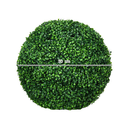 Set de 2 bile artificiale de cimiș 50 cm plante artificiale, plante artificiale din plastic, bile de cimiș, plantă falsă pentru sufragerie dormitor birou grădină decorare modernă cadou