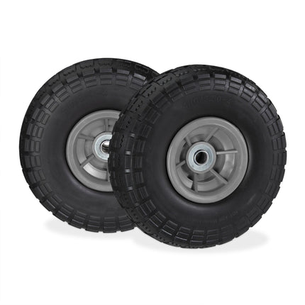 Set 2 anvelope PU pentru roabă 4.1/3.5-4
