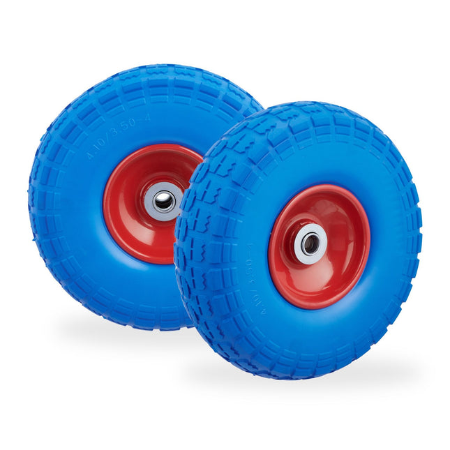 Set de 2 anvelope PU pentru roaba