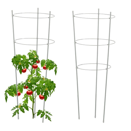 Set 2 spaliere rotunde gri, 76 cm